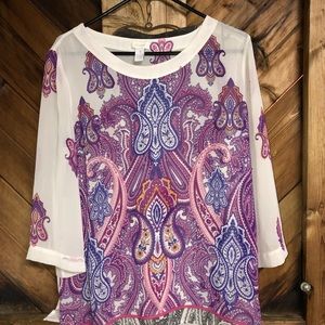 Chico’s sheer blouse